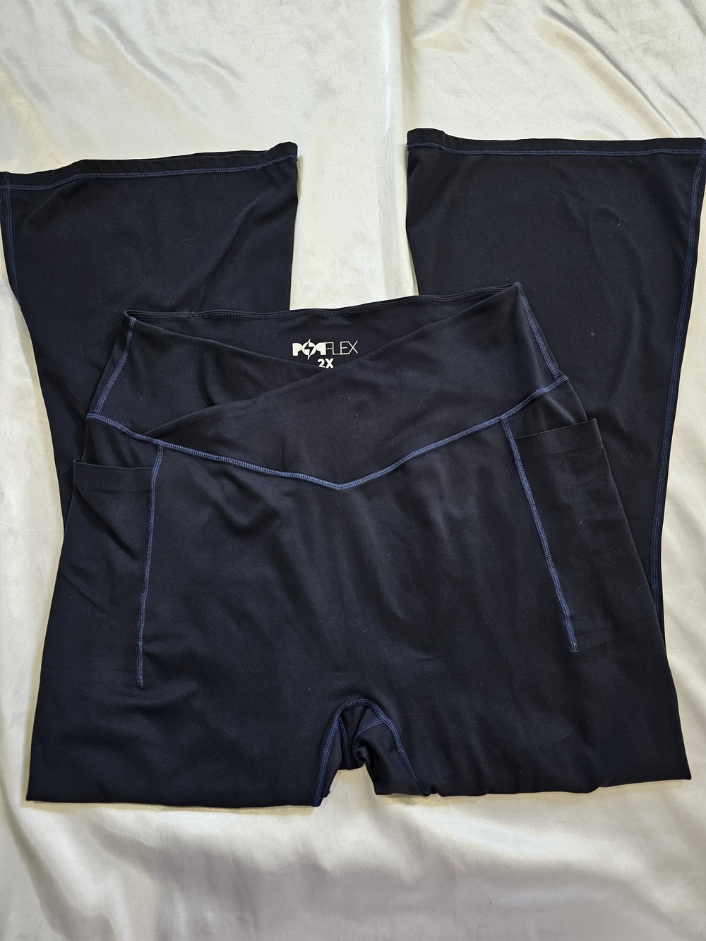 Popflex Navy flare Leggings